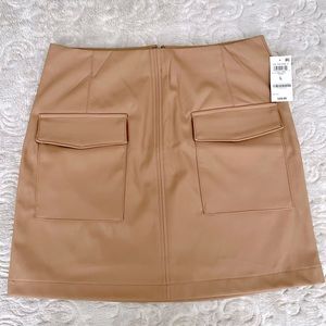 Faux Leather Skirt